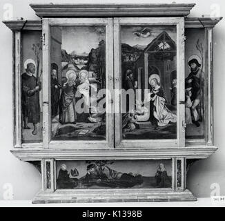 Altarpiece with Scenes from the Life of the Virgin 1530s by Antonio ...