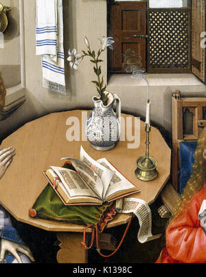 Annunciation Triptych (Merode Altarpiece) MET DT7255 Stock Photo