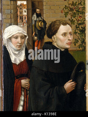 Annunciation Triptych (Merode Altarpiece) MET DT7257 Stock Photo