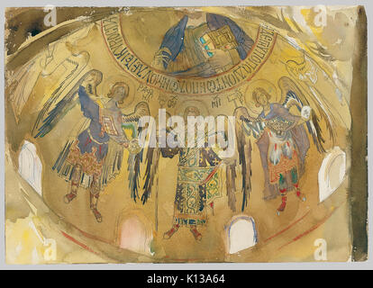 Angels, Mosaic, Palatine Chapel, Palermo MET 50.130.83f Stock Photo