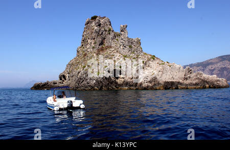 Li Galli island archipelago near Sorrento Amalfi Coast italy Stock Photo