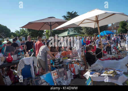 Brocant Second hand market in Noirmoutier Stock Photo