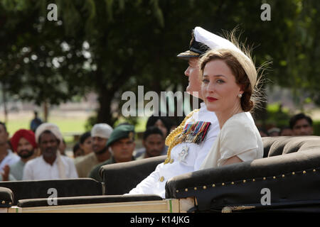 RELEASE DATE: September 1, 2017 TITLE: Viceroy's House STUDIO: BBC Films DIRECTOR: Gurinder Chadha PLOT: The final Viceroy of India, Lord Mountbatten, is tasked with overseeing the transition of British India to independence, but meets with conflict as different sides clash in the face of monumental change. STARRING: GILLIAN ANDERSON as Lady Edwina Mountbatten. (Credit Image: © BBC Films/Entertainment Pictures) Stock Photo