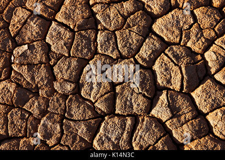 Close up of dry clay, Meekathara, Murchison, Western Australia Stock Photo
