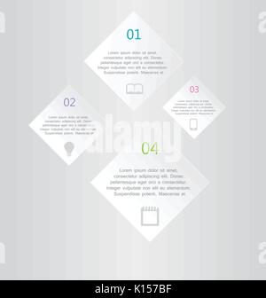 Modern inforgraphic template. Can be used for banners, website templates and designs, infographic posters, brochures, ads, presentations, business, ed Stock Vector