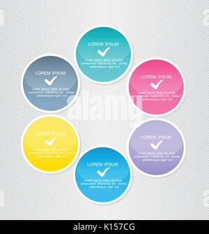 Modern inforgraphic template. Can be used for banners, website templates and designs, infographic posters, brochures, ads, presentations, business, ed Stock Vector