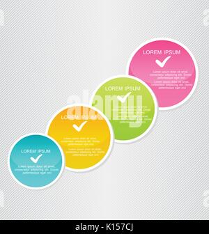 Modern inforgraphic template. Can be used for banners, website templates and designs, infographic posters, brochures, ads, presentations, business, ed Stock Vector