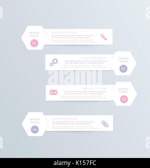 Modern inforgraphic template. Can be used for banners, website templates and designs, infographic posters, brochures, ads, presentations, business, ed Stock Vector
