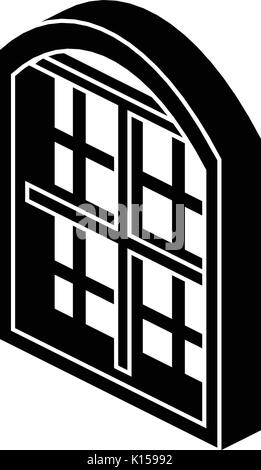 Restaurant window frame icon, isometric 3d style Stock Vector Image ...