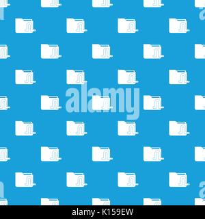 Computer worm pattern seamless blue Stock Vector