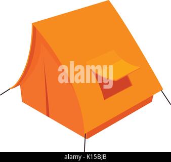Tent icon, isometric 3d style Stock Vector