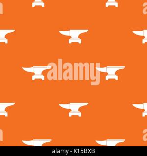 Heavy black metal anvil pattern seamless Stock Vector