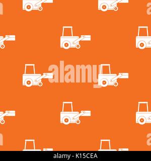 Truck to lift cargo pattern seamless Stock Vector