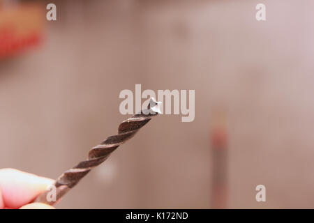 Drill on hand tool Stock Photo