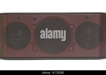 mini bluetooth loudspeaker isolated on white background Stock Photo