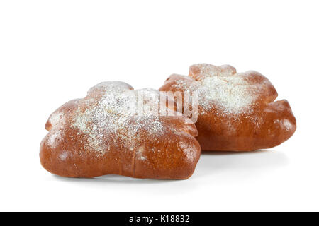 Delicious sweet pastry isolated on white Stock Photo
