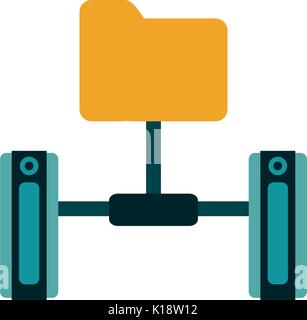 servers web hosting related icons icon image vector illustration design Stock Vector