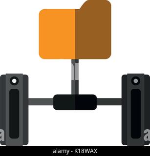 servers web hosting related icons icon image vector illustration design Stock Vector