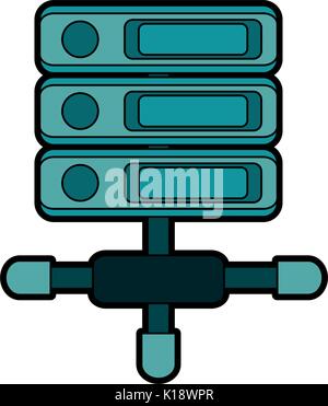 servers web hosting related icons icon image vector illustration design Stock Vector