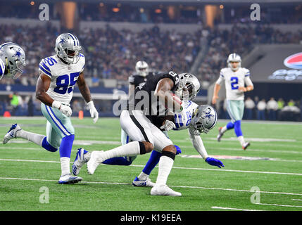 August 26th, 2017:.Oakland Raiders defensive end Khalil Mack (52).during an  NFL football game between the Oakland Raiders and Dallas Cowboys at AT&T  Stadium in Arlington, Texas. Manny Flores/CSM Stock Photo - Alamy