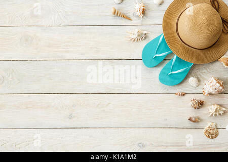 Tourism objects isolated top view no people composition Stock Photo