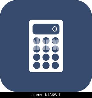 Calculator icon. Flat design style Stock Vector