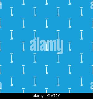 Bicycle pump pattern seamless blue Stock Vector