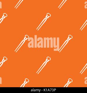 Vintage blacksmith pincers pattern seamless Stock Vector