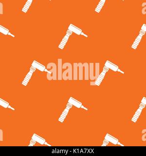 Hand draw rotary tattoo machine pattern seamless Stock Vector