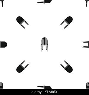 Chair pattern seamless black Stock Vector
