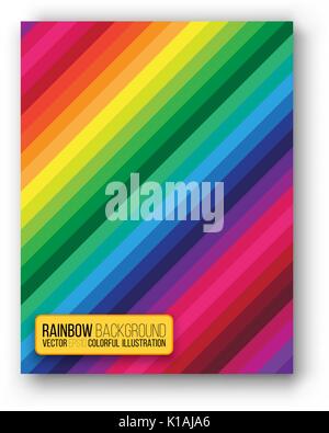 Rainbow Cover Set Stock Vector