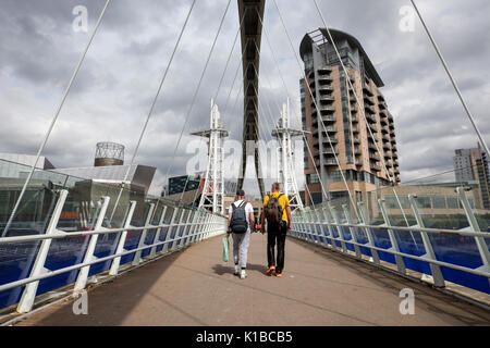MediaCityUK is a 200-acre mixed-use property development on the banks of the Manchester Ship Canal in Salford Quays and Trafford, Greater Manchester, England. uk Stock Photo
