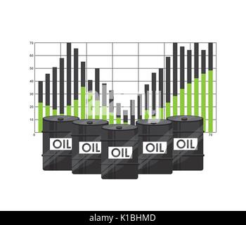 World oil prices design  Stock Vector