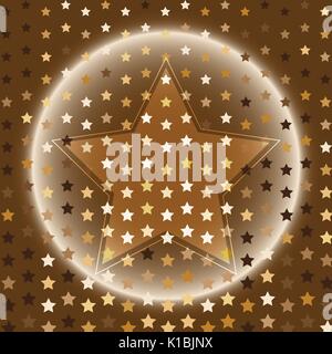 Star gold halftone abstract background, stock vector Stock Vector