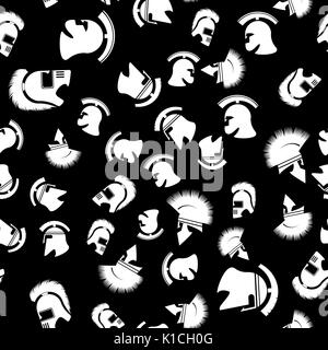 Helmet Seamless Pattern Stock Vector