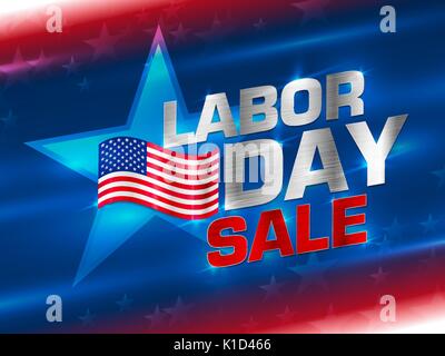 American labor day background Stock Vector