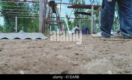 Building work in Thailand Stock Photo