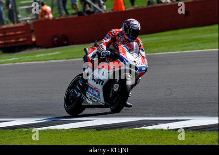 Andrea Dovizioso (Ducati Team) during free practice for Britsh  MotoGP at Silverstone circuit (Photo by Gaetano Piazzolla/Pacific Press) Stock Photo