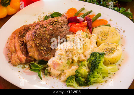 Prato de bife de picanha Stock Photo