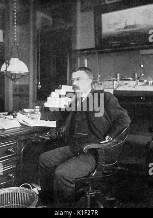 Theodore Roosevelt, assistant secretary of the navy, in his office ...