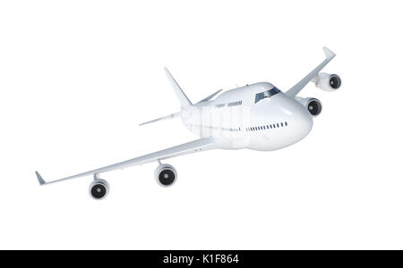 airbus isolated on white background 3d illustration Stock Photo - Alamy
