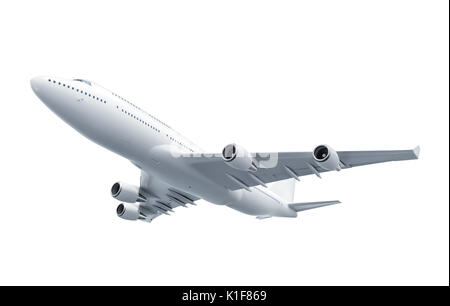 airbus isolated on white background 3d illustration Stock Photo - Alamy