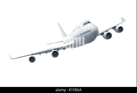 airbus isolated on white background 3d illustration Stock Photo - Alamy