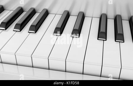 3d render of piano keys Stock Photo - Alamy