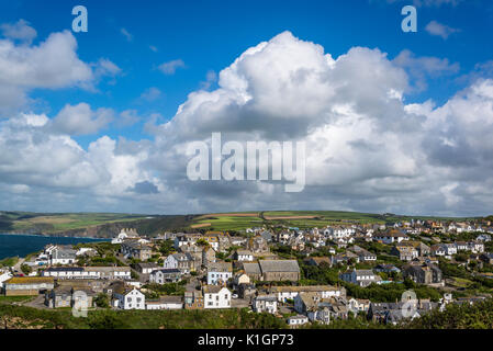 Port Isaac, a small and picturesque fishing village on the north coast of Cornwall, England, UK Stock Photo