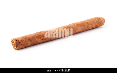 Cuban cigar isolated on a white background Stock Photo