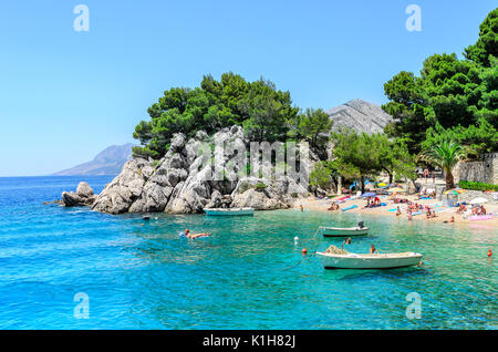 Sea coast of Brela, Croatia. Stock Photo