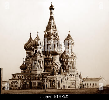 St Basil's Cathedral, Moscow, Russia, Victorian period Stock Photo