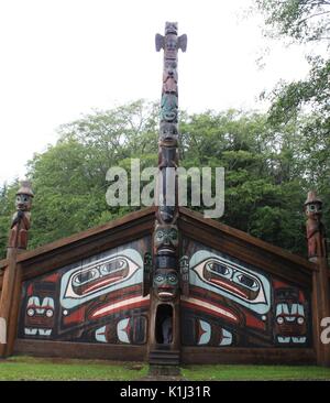 Totem Bight historical park Stock Photo