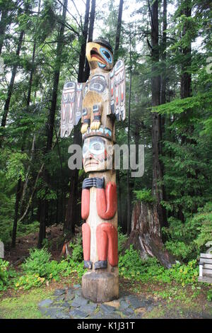 Totem Bight State Historical Park Stock Photo